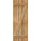 Ekena Millwork Spaced Board-n-Batten Shutters w/Z-Bar, Rough Sawn Western Red Cedar, 17 1/8W x 47H, PR RBS06Z17X047RWR - alternate 2